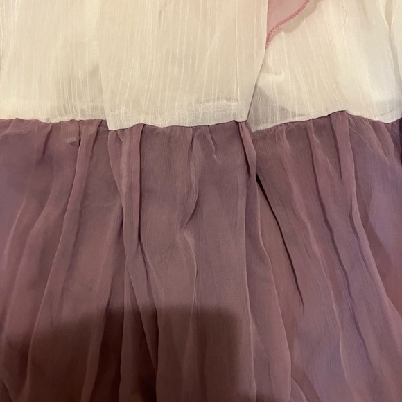 Boho Gypsy Layered Purple, Pink and White Skirt - Picture 2 of 3